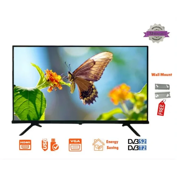 Roch RH-LE32DS-B - Digital Satellite LED TV - 32" - Black + Free Wall-Mount - Image 4